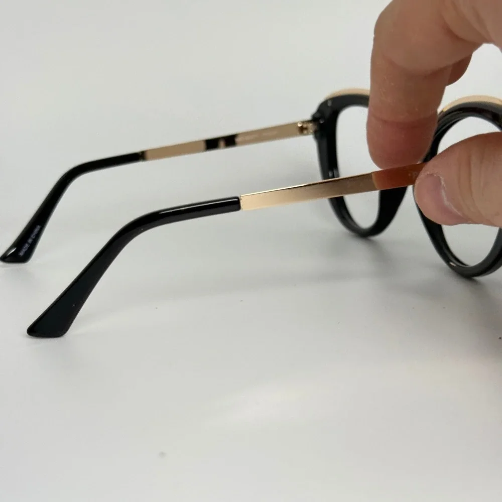 Prive Revaux Sunset Place S‎ 807M9 Black Gold Polarized Cat Eye Sunglasses 21834